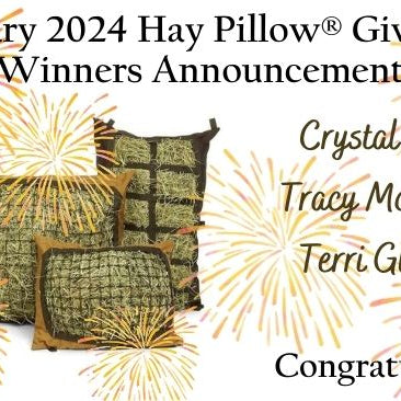 Hay Pillow giveaway winners announcement