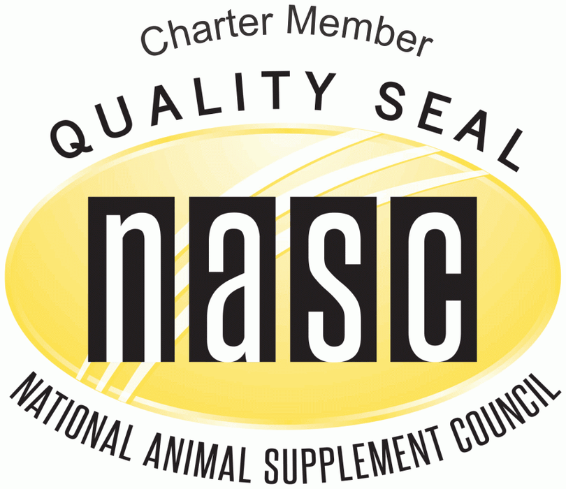Charter Member Quality Seal National Animal Supplement Council.