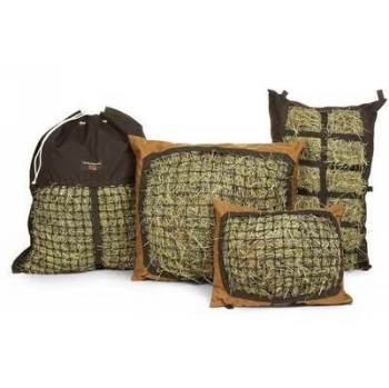 Current Hay Pillow Slow Feeder Family - Ground, Hanging & Manger Styles.