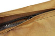 Close up of zipper closure on the Standard Hay Pillow Slow Feeder Hay Bag.