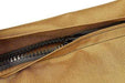 Close-up of  Version II Standard Hay Pillow zipper closure. 