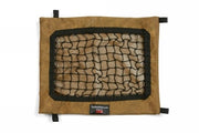 Front view of empty Mini Hay Pillow Slow Feeder Hay Bag.