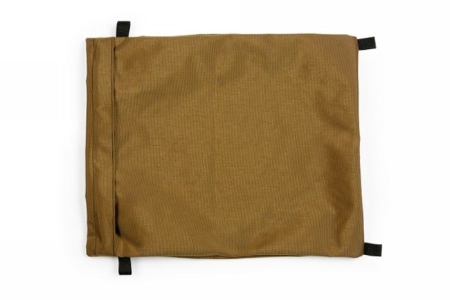 Back view of empty Mini Hay Pillow Slow Feeder Hay Bag.