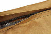 Close up of Mini Hay Pillow Slow Feeder Hay Bag zipper closure.