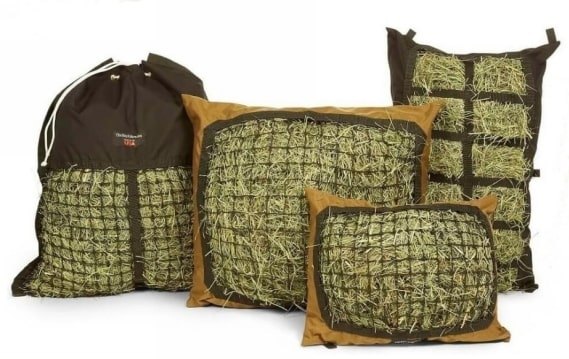 The Hay Pillow Product Line - Slow Feed Standard, Mini, Hanging & Manger Styles